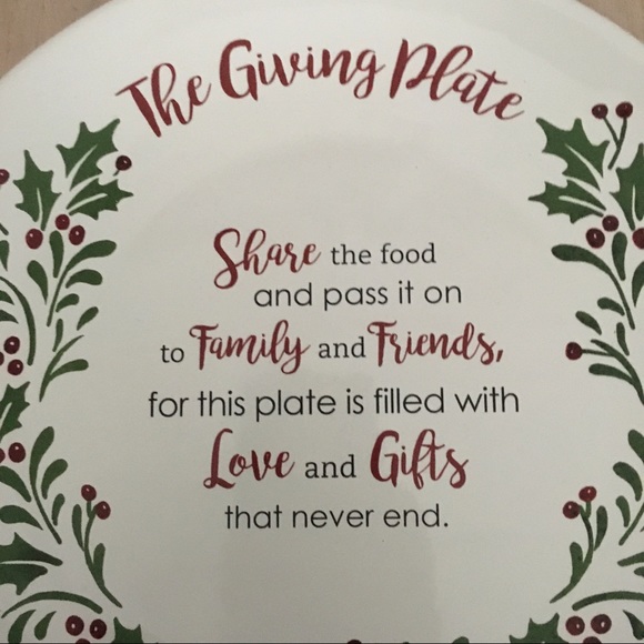 🎄Holiday “The Giving Plate” Friendship Plate 12” - Picture 2 of 3
